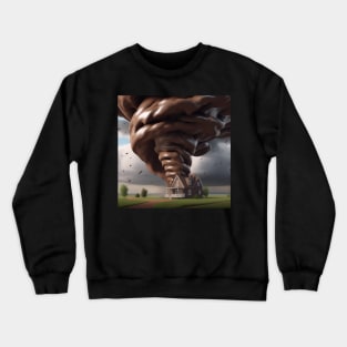 A Tornado Made Of Chocolate Crewneck Sweatshirt